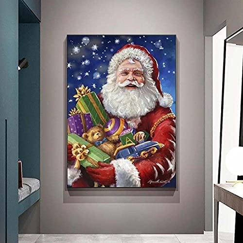 Amazon｜アートポスター絵プリントクリスマスシリーズサンタクロース